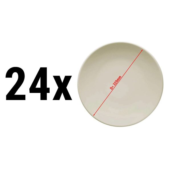 (24 pièces) TEOS - Assiette Plat - Ø 32 cm