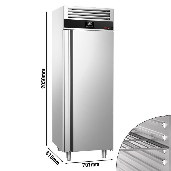 Congélateur en acier inoxydable PREMIUM - GN 2/1 - 700 Litres - avec 1 porte