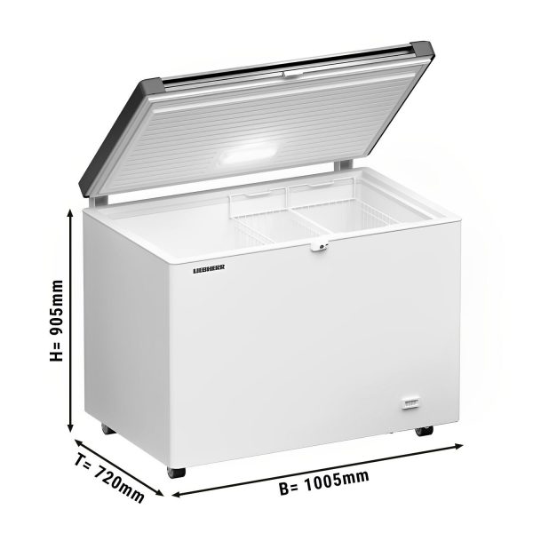 LIEBHERR | Congélateur bahut - 1005x720mm - 266 litres - couvercle inox