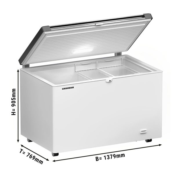 LIEBHERR | Congélateur bahut - 1379x769mm - 404 litres - Couvercle en inox