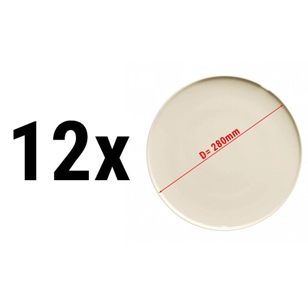 (12 pièces) CHEF TASTE OF - Assiette/plateau plat - Ø 28 cm