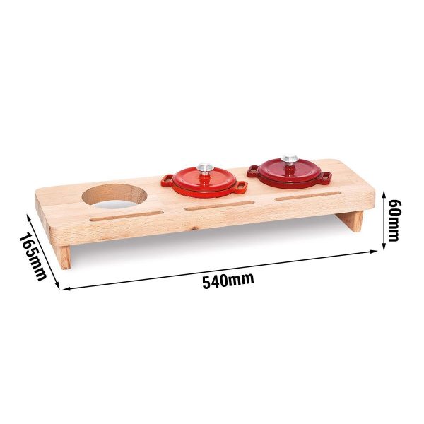 Support-vase en bois – Pour 3 vases