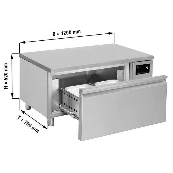 Combiné congélateur/réfrigérateur -20 ~ +8°C - 1200mm - 1 tiroir