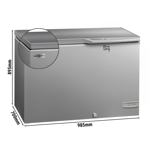 Congélateur bahut - 985mm - 236 litres - Couvercle inox - Séparateur inclus