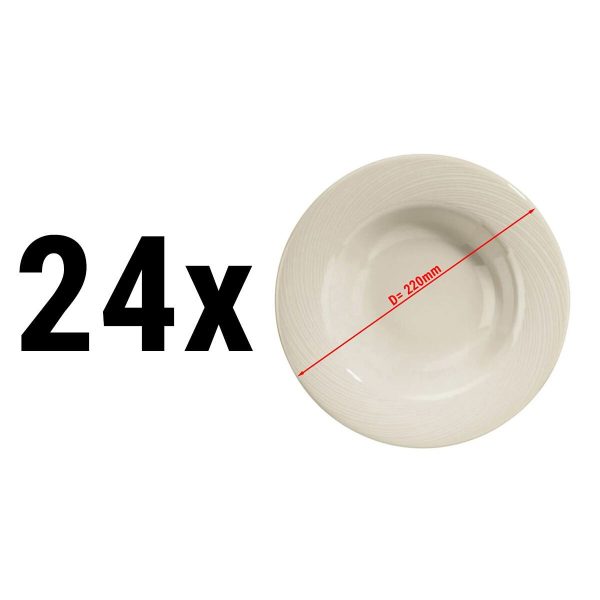 (24 pièces) SEMPRE - Assiette profonde - Ø 22 cm