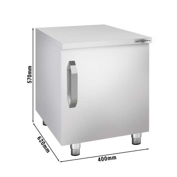 Soubassement en inox - 400mm - 1 porte