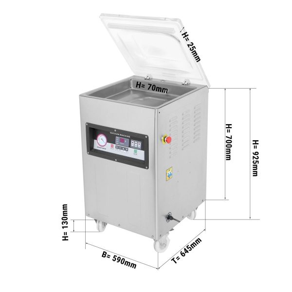 Appareil à vide à chambre - 20m³/h - 900 Watt