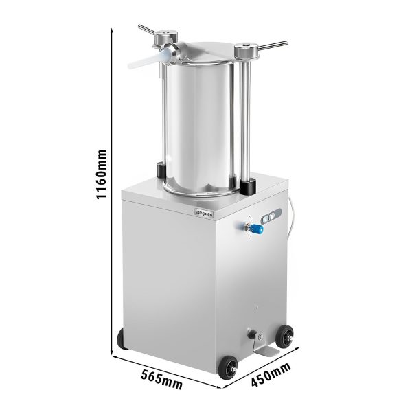 Remplisseur de charcuterie hydraulique - 25 litres - 560 Watt - Inox