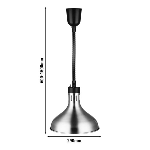 Lampe chauffante - Ø 290 mm - Argent