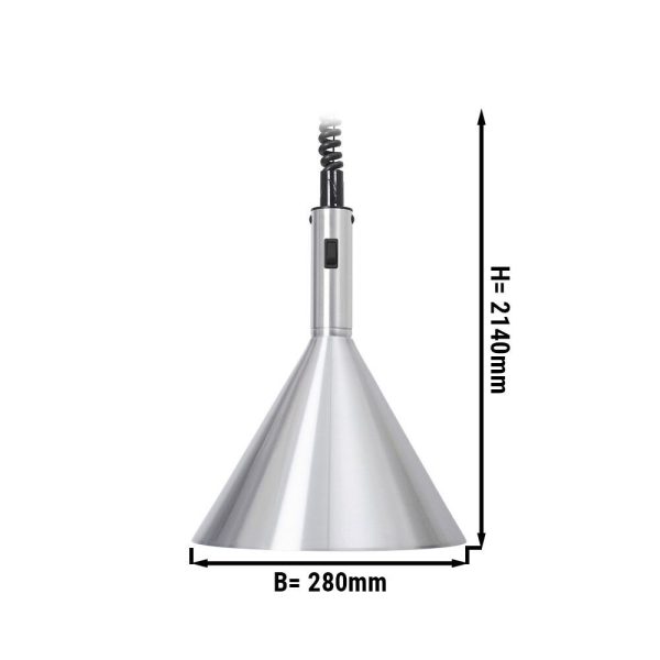 Lampe chauffante Rétro - Ø 280 mm - Aluminium