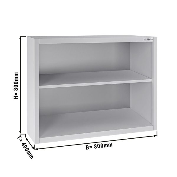 Armoire murale en inox ECO - 800x400mm - sans porte battante hauteur 800mm