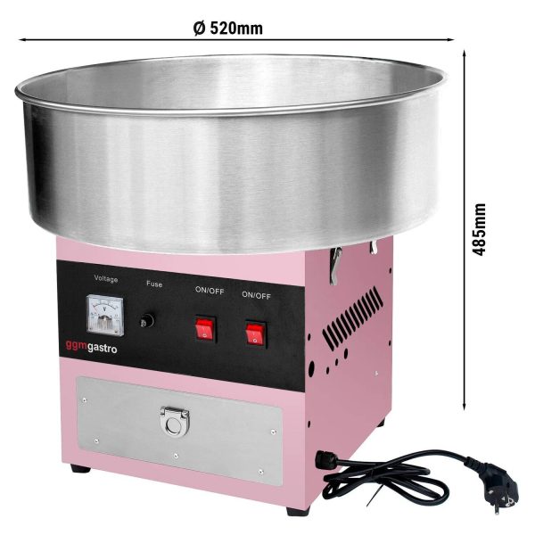 Machine à sucre filé - Ø 520mm - 950 Watts - Rose