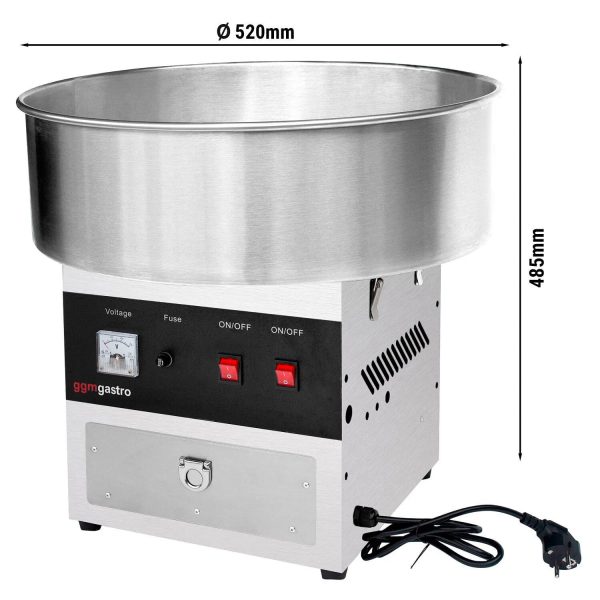 Machine à sucre filé - Ø 520mm - 950 Watts - Acier inoxydable