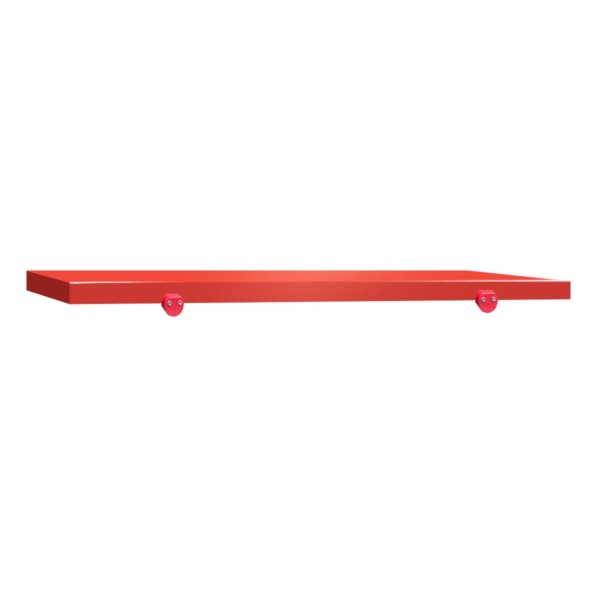 Étagère murale rouge minimaliste moderne