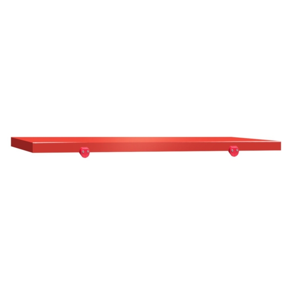 Étagère murale rouge minimaliste