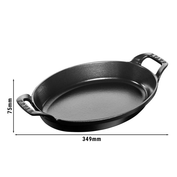 STAUB | SPECIALITES - Plat à four - ovale - 280 mm - Fonte - Noir