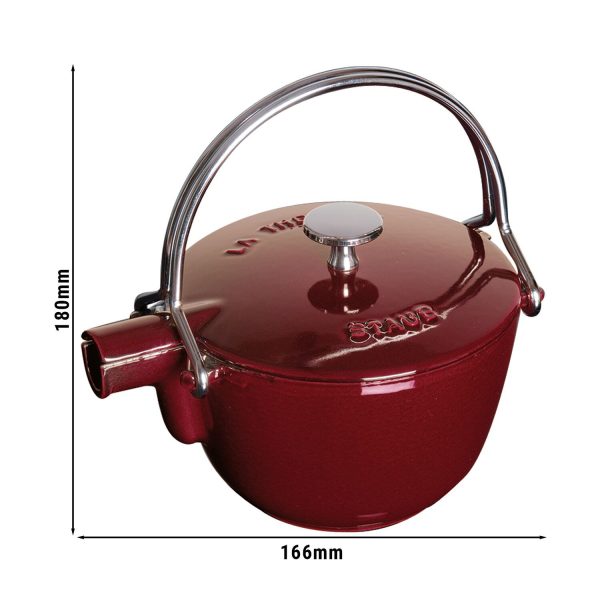 STAUB | SPECIALITIES - Théière - 1,1 L - Fonte - Rouge Grenadine