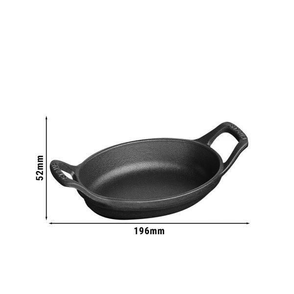 STAUB | SPECIALITIES - Cocotte - ovale - 150mm - Fonte - Noir