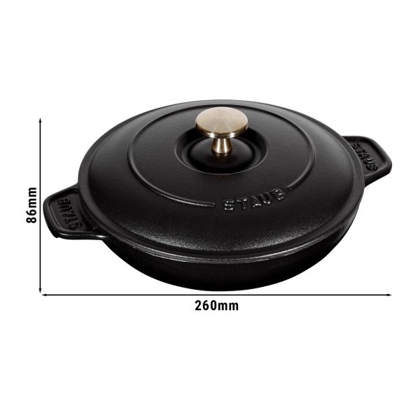 STAUB | SPECIALITIES - Plat à four avec couvercle - Ø 200 mm - Fonte - Noir