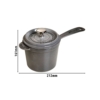 STAUB | SPECIALITIES - Casserole avec poignée - Ø 140 mm - Fonte - Gris Graphite