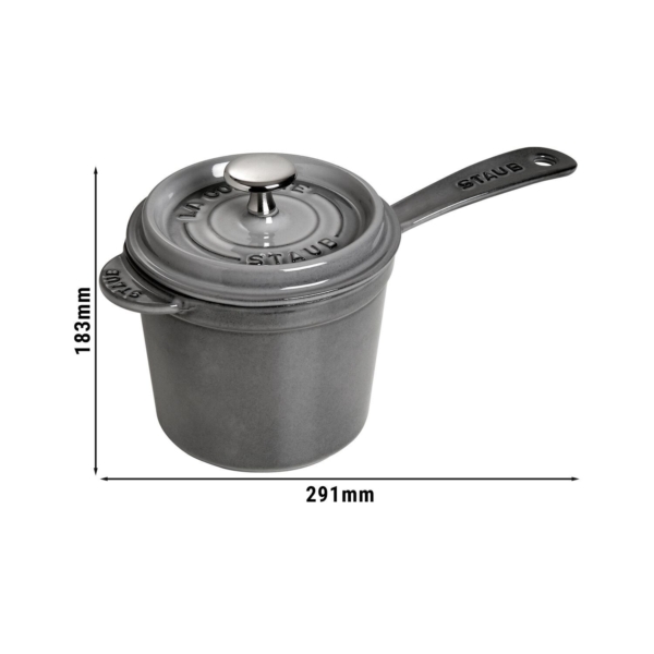 STAUB | SPECIALITIES - Casserole avec poignée - Ø 180 mm - Fonte - Gris Graphite