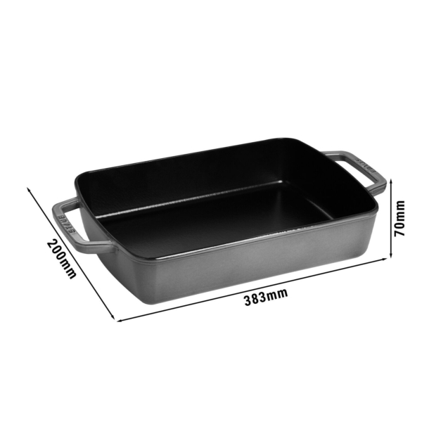 STAUB | SPECIALITIES - Plat à four - 300x200 mm - Fonte - Gris Graphite