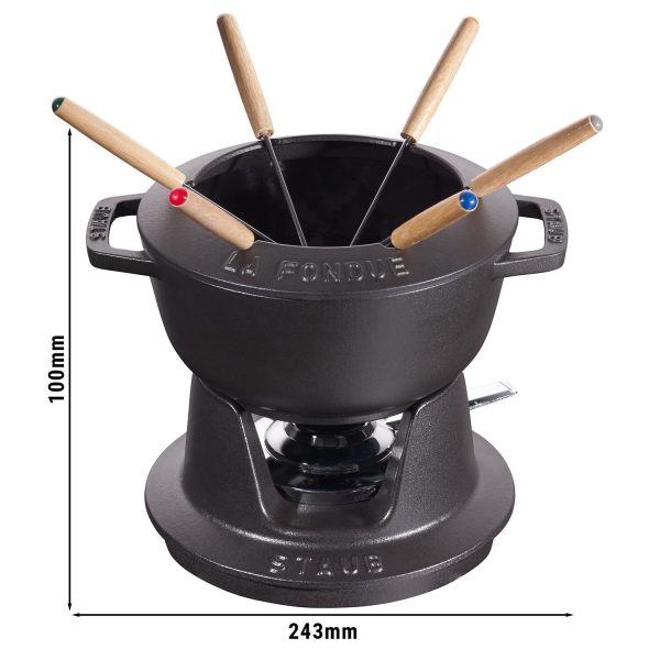 STAUB | SPECIALITIES - Set à Fondue - Ø 180mm - Fonte - Noir