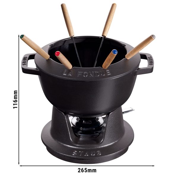 STAUB | SPECIALITIES - Set à Fondue - Ø 200mm - Fonte - Noir