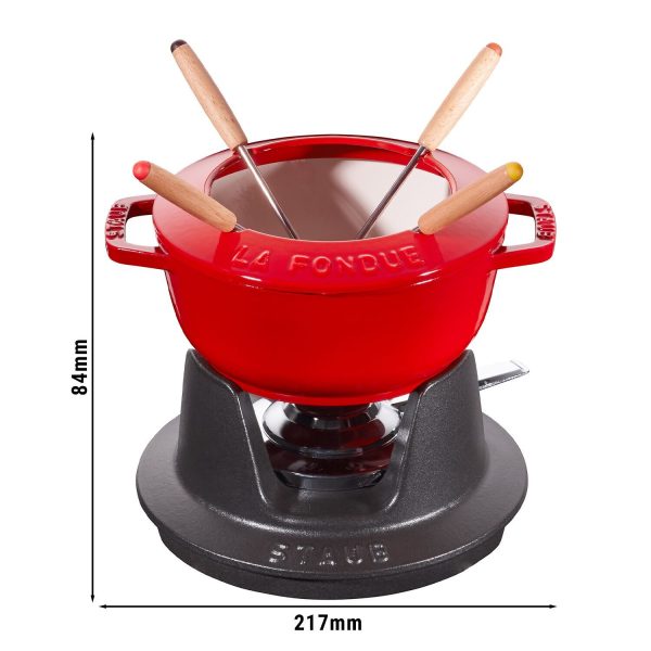 STAUB | SPECIALITIES - Set à Fondue - Ø 160mm - Fonte - Rouge Cerise