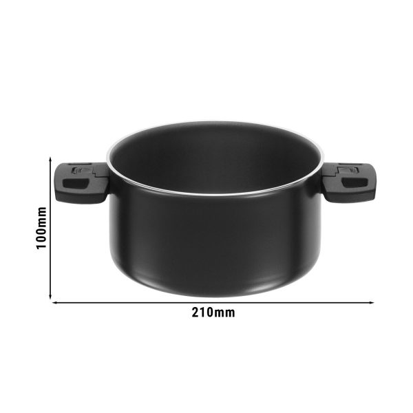 BALLARINI | CLICK & COOK - Casserole - Ø 200 mm - Aluminium - Noir