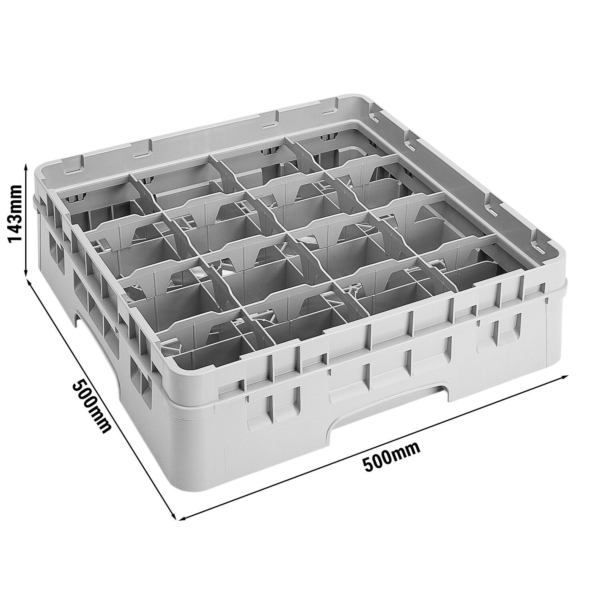 Casier plastique à compartiments avec dimensions 500x500x143mm