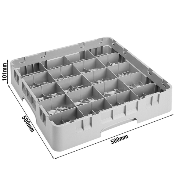 Bac plastique compartimenté 500mm x 500mm x 101mm