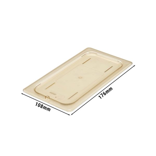 6 pièces CAMBRO | H-PAN™ - Couvercle plat GN résistant à la chaleur 1/3 - Ambre