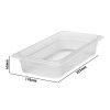 6 pièces CAMBRO | CAMWEAR® - Conteneur GN en polypropylène 1/3 - laiteux - Profondeur 65 mm