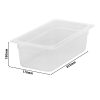 6 pièces CAMBRO | CAMWEAR® - Conteneur GN en polypropylène 1/3 - laiteux - Profondeur 100 mm