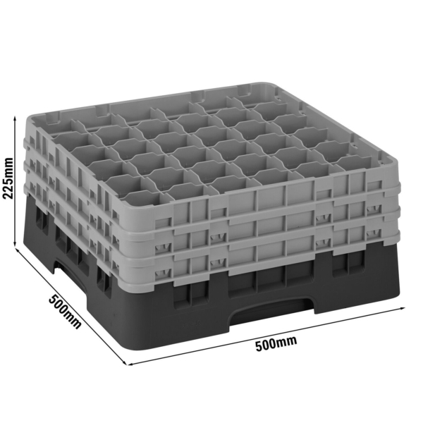 Caisse en plastique, 500mm x 500mm x 225mm