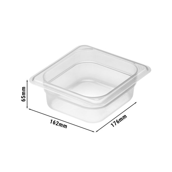 6 pièces CAMBRO | CAMWEAR® - Conteneur GN en polypropylène 1/6 - laiteux - Profondeur 65 mm