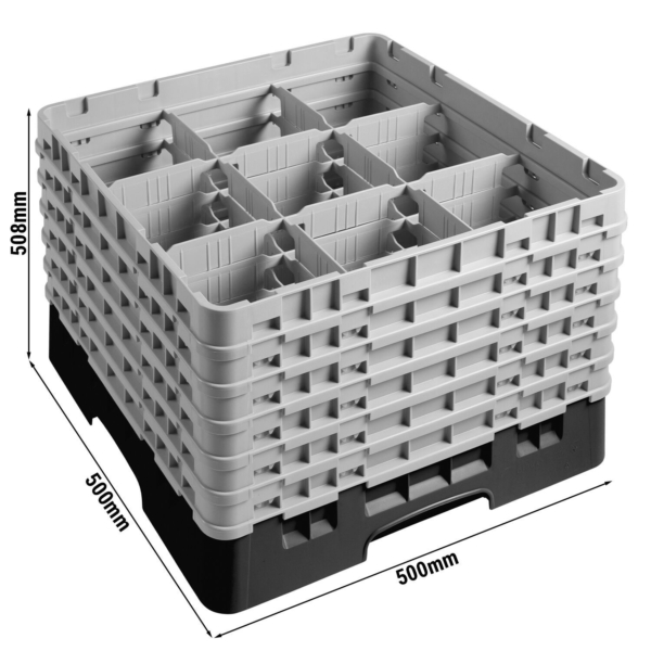 Panier à compartiments empilable, dimensions 500x508 mm