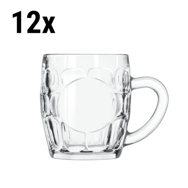 Lot de 12 chopes à bière en verre