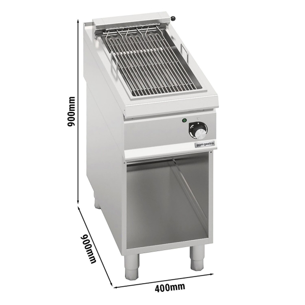 Friteuse professionnelle 900x400mm en inox.