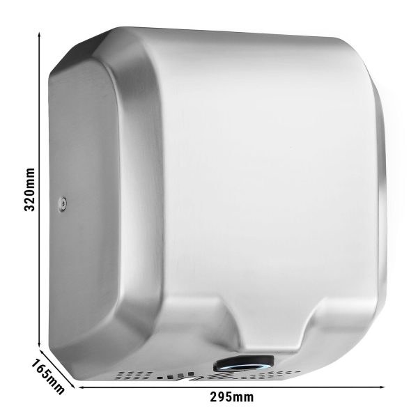 Sèche-mains avec capteur - Acier inoxydable brossé