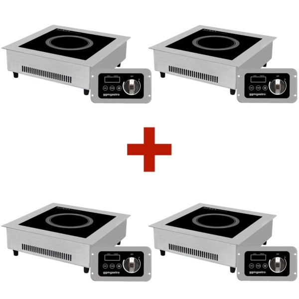 (4 pièces) Cuisinière à induction - 3,5 kW - Encastrable