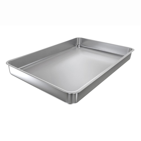 Plaque de cuisson en acier inoxydable.