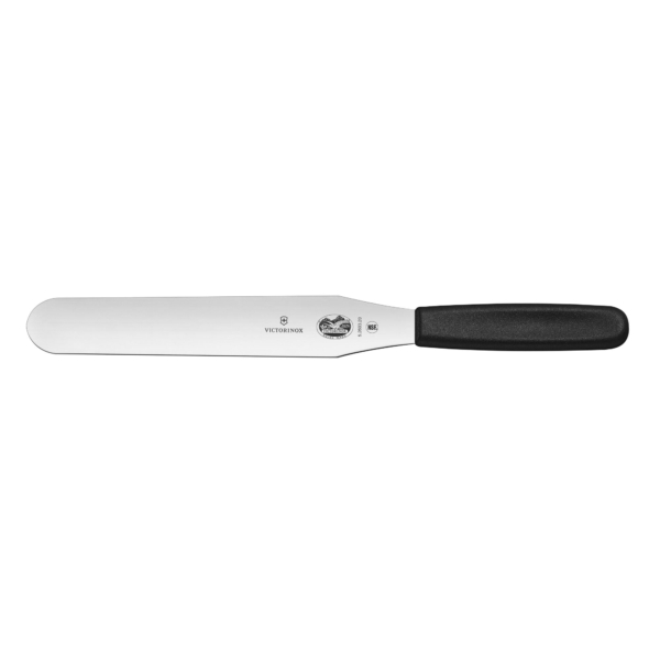 Spatule Victorinox avec manche noir.