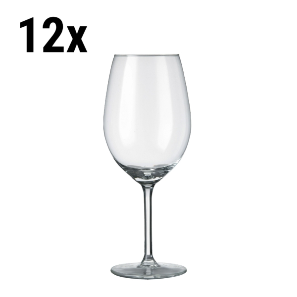 Douze verres à vin transparents