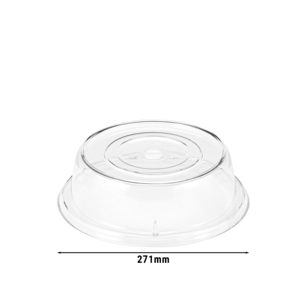 (12 pièces) CAMBRO | CAMCOVERS® - Couvre-assiette en Camwear® - Polycarbonate - Ø 259mm - Transparent