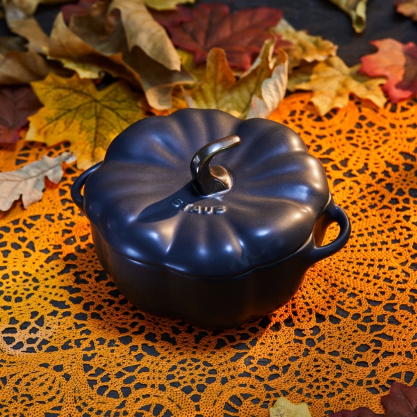 STAUB | CERAMIQUE - Cocotte - Forme de citrouille - Ø 150 mm - Céramique - Noir