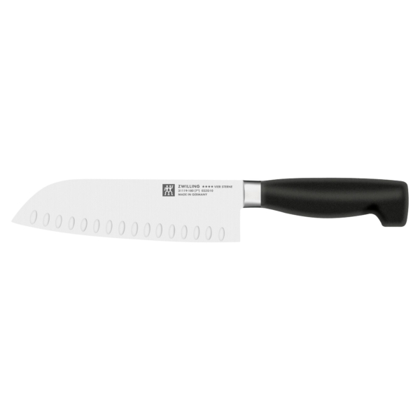 ZWILLING | VIER STERNE - Couteau Santoku - avec lame creusée - 180 mm