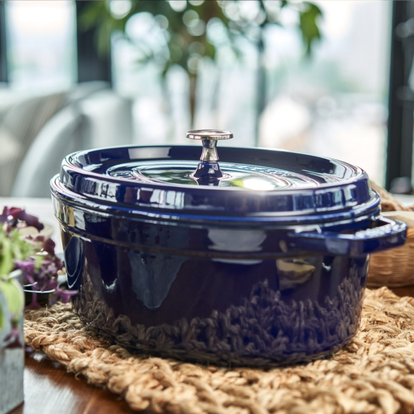 STAUB | LA COCOTTE - Cocotte - ovale - 330mm - Fonte - Bleu foncé