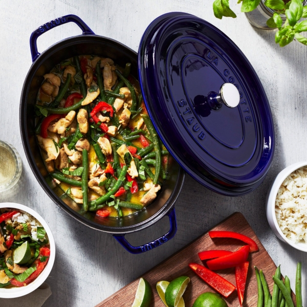 STAUB | LA COCOTTE - Cocotte - ovale - 330mm - Fonte - Bleu foncé